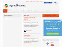 Tablet Screenshot of mysmallbusiness.co.za